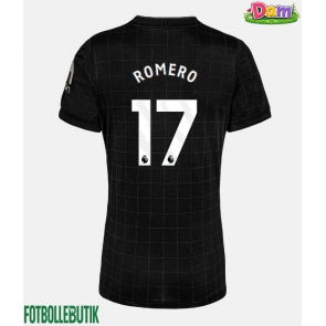 Tottenham Hotspur Cristian Romero #17 Bortatröja Kvinnor 2025-26 Kortärmad